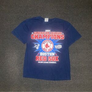 Boston Red Sox vintage mlb baseball 2004 Champions shirt size medium